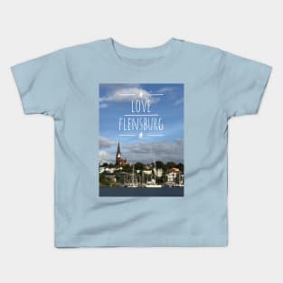 Love Flensburg Schleswig-Holstein Kids T-Shirt